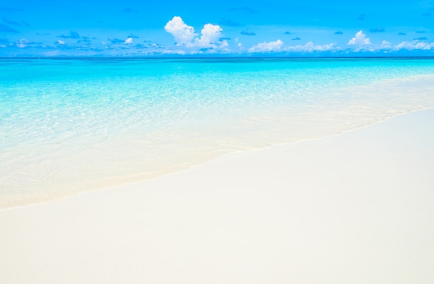 Paraíso De Areia Branca E Mar Calmo Foto Grátis