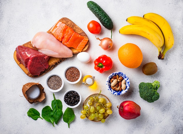 Produto para toda a dieta 30 Foto Premium