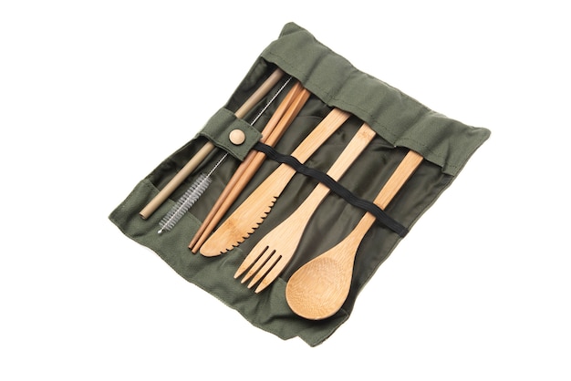 Produtos recicláveis reusáveis amigáveis dos cuidados pessoais de eco, saco do eco Foto Premium