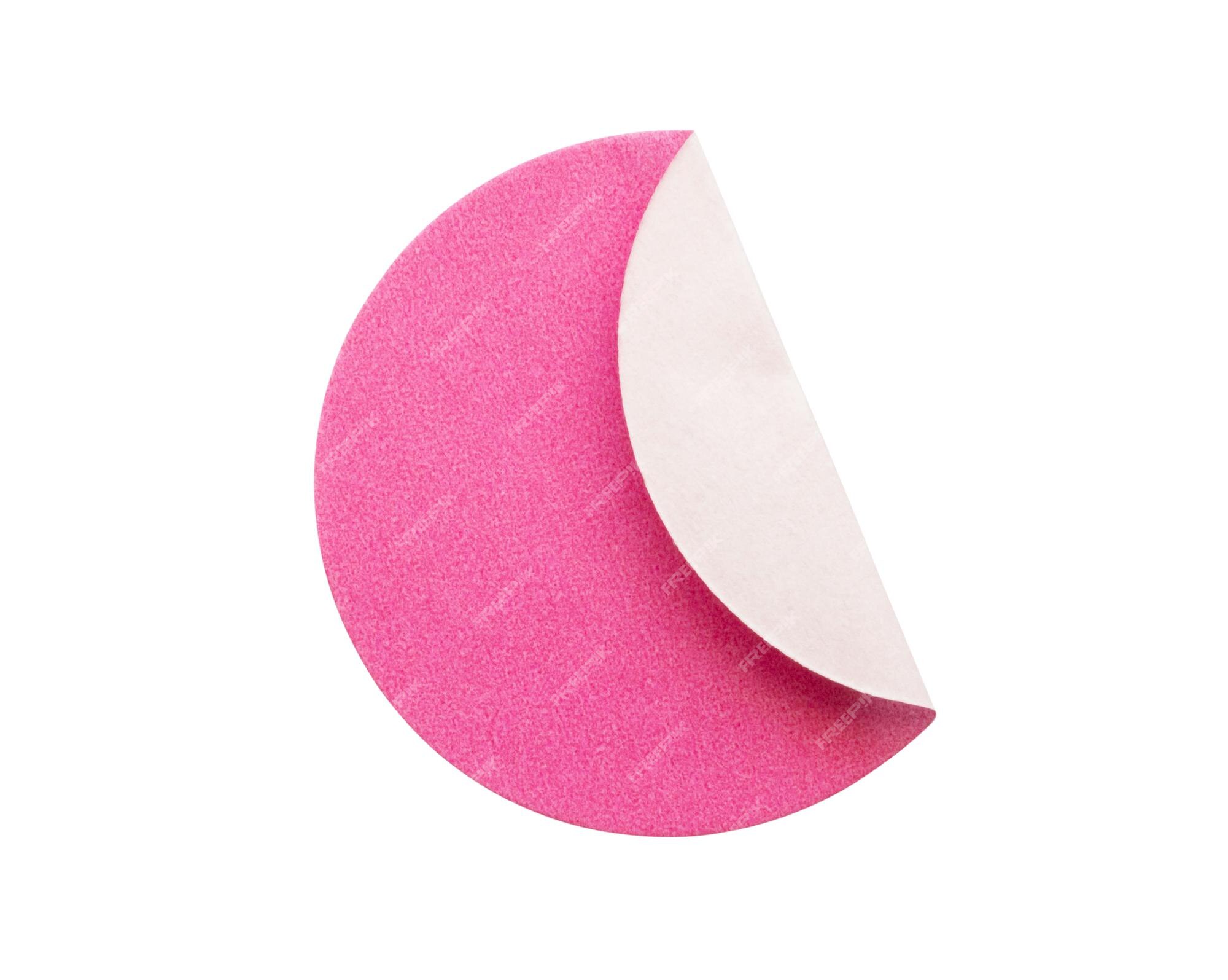 Rótulo Adesivo De Papel Adesivo Redondo Rosa Em Branco Isolado No Fundo Branco Foto Premium 5762