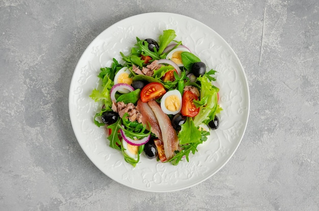 Salada Francesa Nicoise Atum Ovo Feij O Verde Tomate Azeitonas