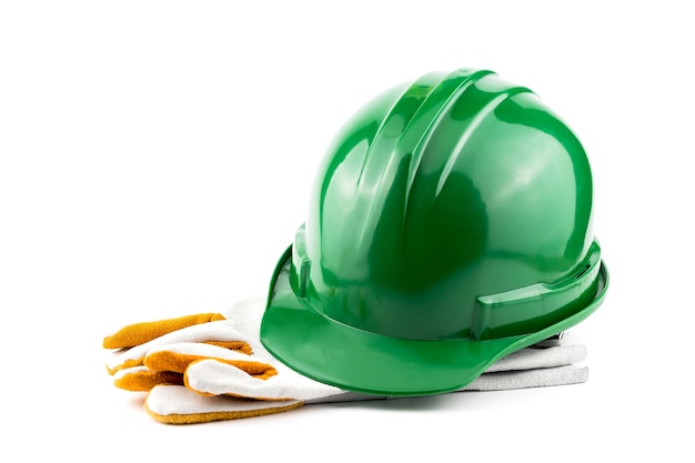 Segurança do capacete no local de trabalho. Foto Premium