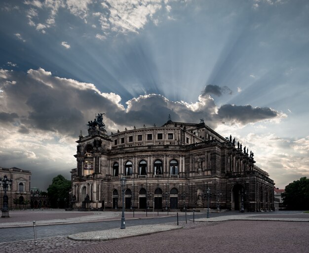 Teatro da ópera de dresden Foto Premium