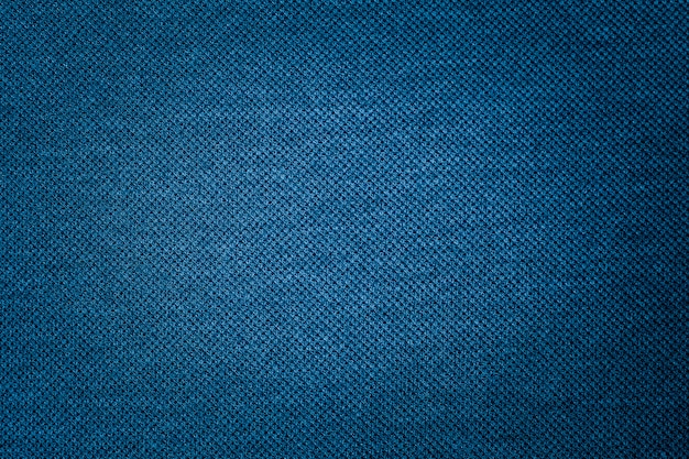 Textura De Tecido Azul Escuro De Pano Que Estruturalmente Tecido