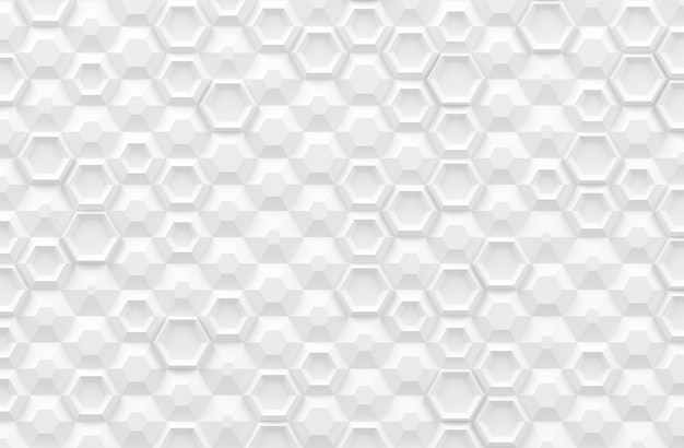 Textura digital paramétrica baseada em grade hexagonal com diferentes volumes e padrões internos Foto Premium