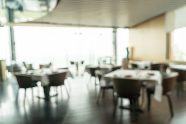 Abstrakte unschärfe und defocused frühstücksbuffet am hotelrestaurantinnenraum Premium Fotos