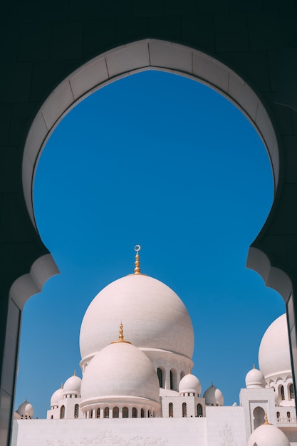 Abu dhabi große moschee Premium Fotos