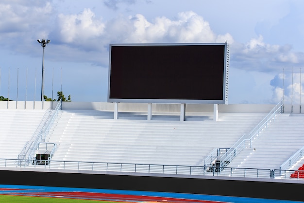 Anzeigetafel Im Stadion Premium Foto