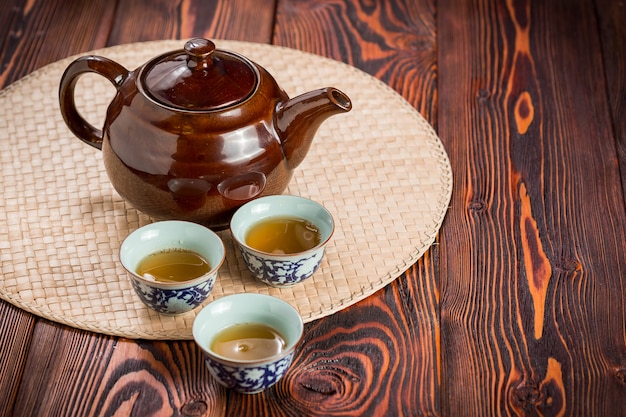 Asiatisches teeservice Premium Fotos