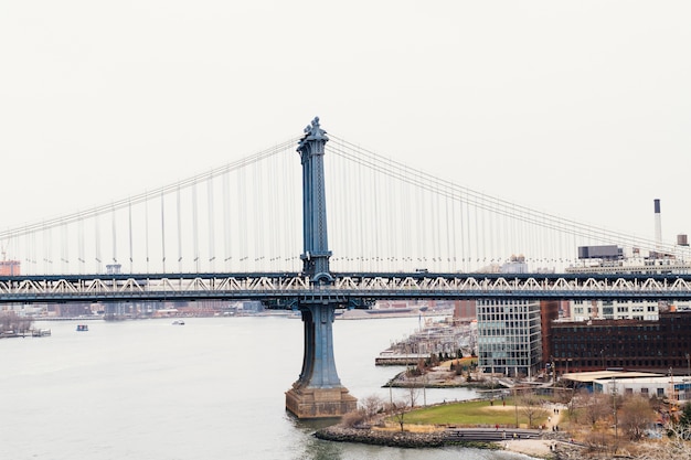 Brooklyn Bridge Und New York Kostenlose Foto