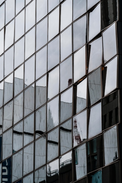 Burogebaude Der Modernen Architektur Der Nahaufnahme Kostenlose Foto