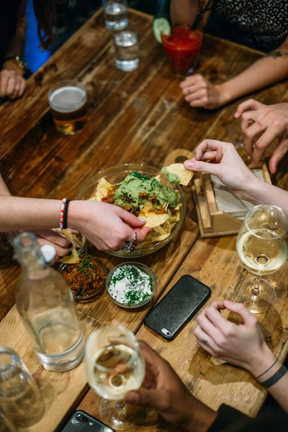 Delicius Apetizer Zum Teilen Mit Freunden Kostenlose Foto