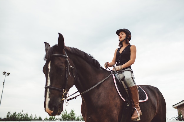 Die Madchen Reiten Auf Pferden Kostenlose Foto