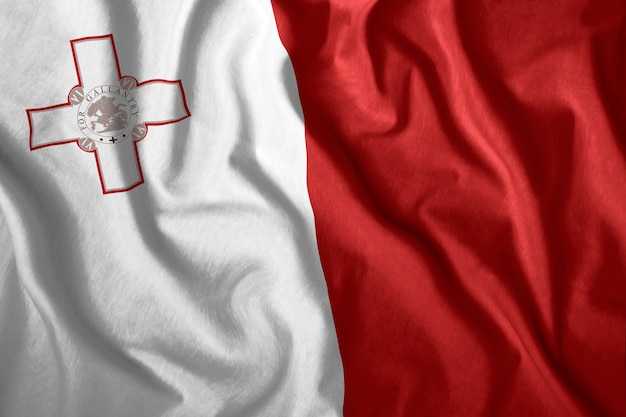 Die malta-flagge | Premium-Foto