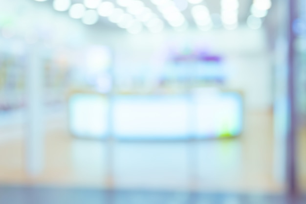 Einkaufszentrum verwischt für hintergrund Premium Fotos