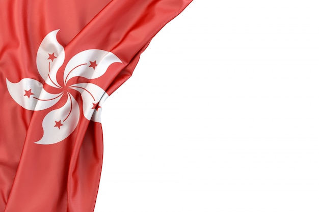 Flagge von hong kong | Premium-Foto