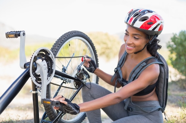 frau fahrrad von alaska nach californien