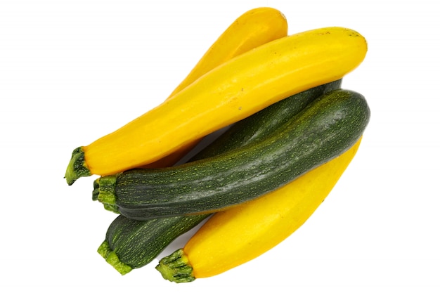 Gelbe und grüne zucchini | Premium-Foto