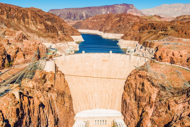 Hoover Dam Am See Mead Kostenlose Foto