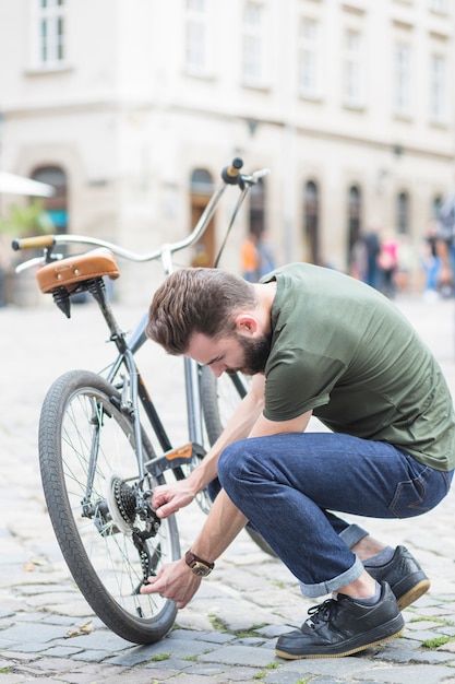 Mann Fahrrad