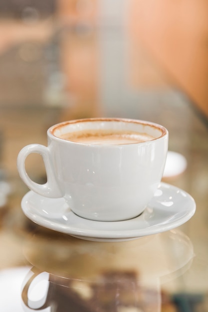 Kaffeetasse Auf Cafe Counter Kostenlose Foto