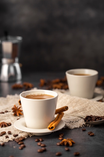 Kaffeetassen Mit Zutaten Kostenlose Foto