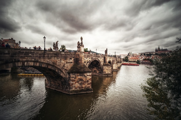 Karlsbrucke In Prag Kostenlose Foto