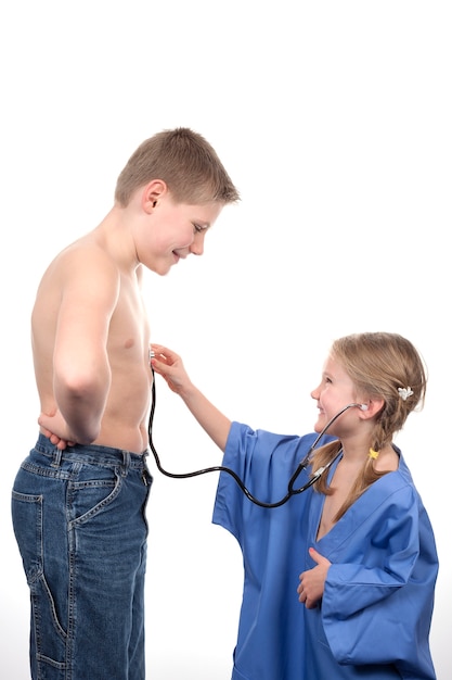Kinder Spielen Arzt