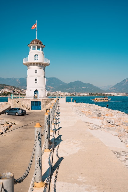 Leuchtturm Im Hafen Turkei Alanya Kostenlose Foto