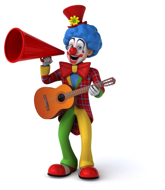 Lustige clownanimation PremiumFoto