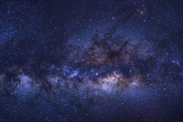 Nahaufnahme Der Milchstraße Mit Sternen Und Raumstaub Im Universum Premium Foto