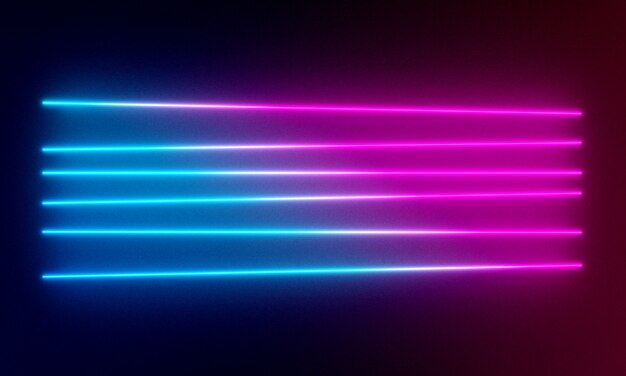 Neonlichter hintergrund. Premium Fotos