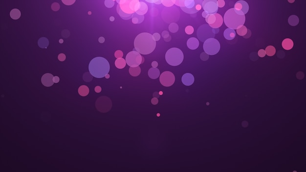 Neues jahr 2020. bokeh hintergrund. leuchtet abstrakt. frohe weihnachten hintergrund. glitzerndes licht. defokussierte partikel. violette und rosa farben Premium Fotos