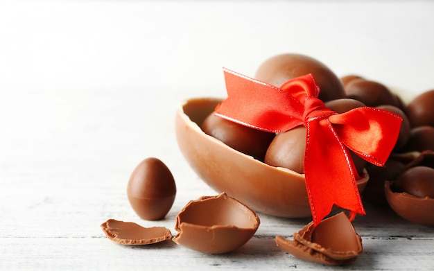 Ostern schokolade | Premium-Foto