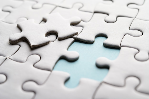 Puzzle Mit Fehlendem Stuck Fehlende Puzzleteile Kostenlose Foto