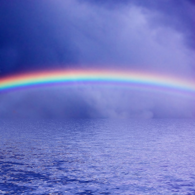 Regenbogen Uber Dem Meer Kostenlose Foto