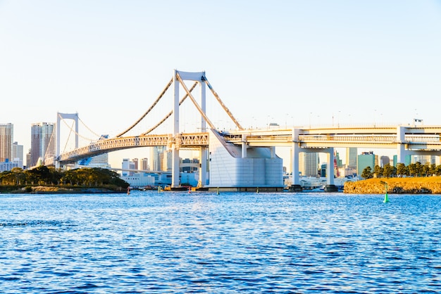 Regenbogenbrucke In Tokyo Stadt In Japan Kostenlose Foto