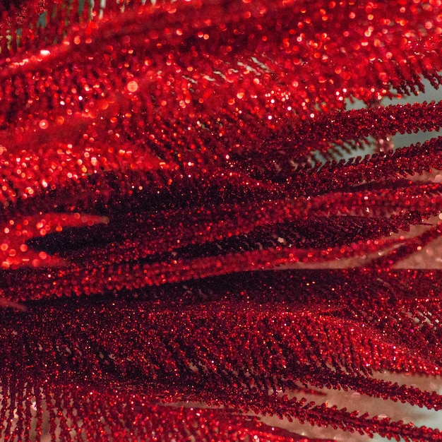 Roter Glitzerbeschaffenheit Weihnachtshintergrund Premium Foto