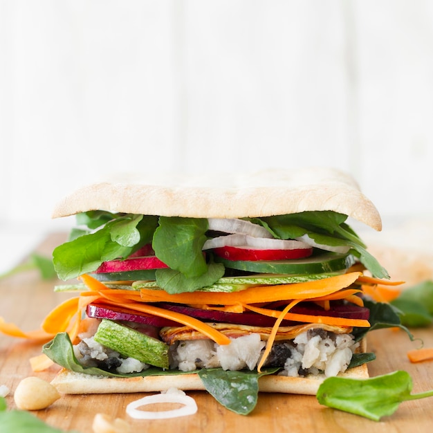 Sandwich mit gemüse | Kostenlose Foto