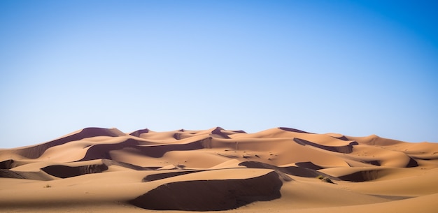 Kostenlose Foto Schone Landschaft Der Sahara Wuste Erg Chebbi Dunen In Merzouga Marokko