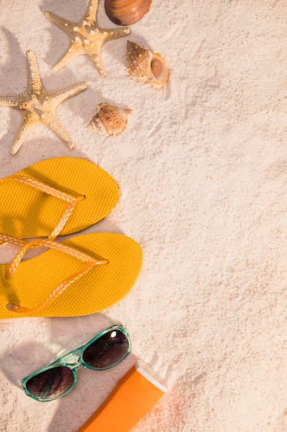 Sommer zubehör am strand Kostenlose Fotos