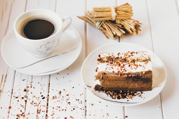 Stuck Kuchen Und Kaffee Kostenlose Foto