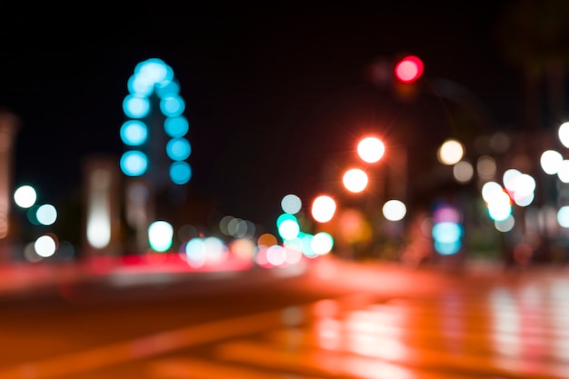 Verschwommene lichter der stadt Kostenlose Fotos