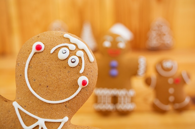 Weihnachtslebkuchenplätzchen Premium Fotos