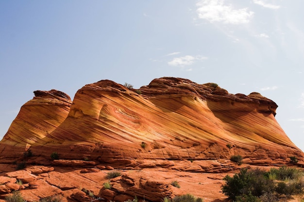 Wellen Sandstein Felsformation In Arizona Usa Kostenlose Foto