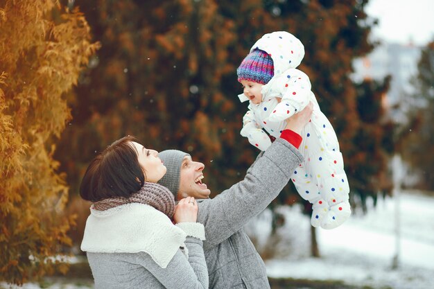 Winter Familie Kostenlose Foto