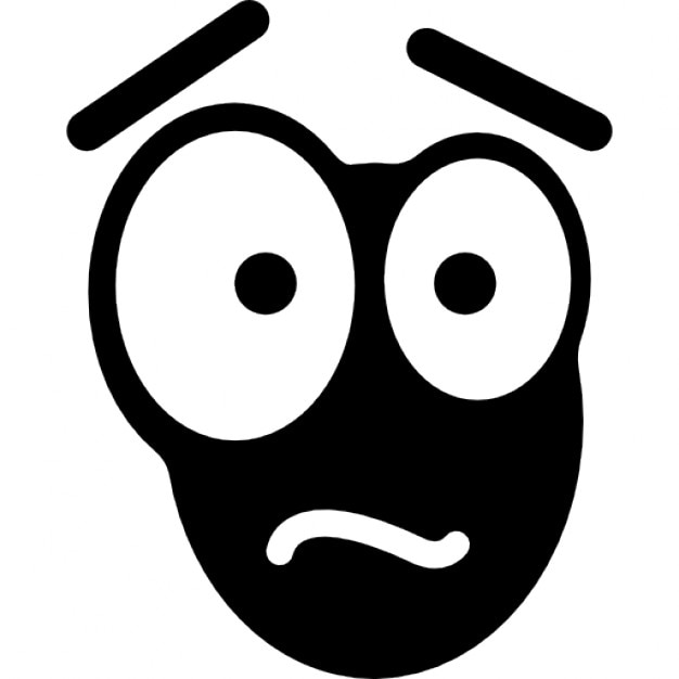 Scared Emoji Smiley Vector SVG Icon - SVG Repo