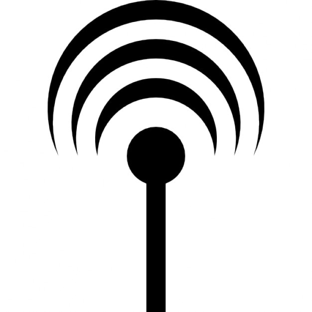 Antenna with signal Icons | Free Download