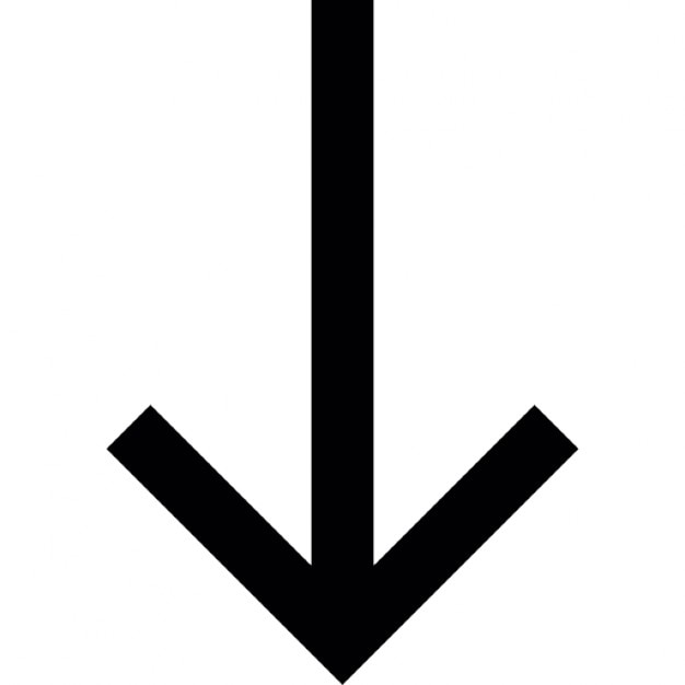 Arrow Down To Bottom Ios 7 Interface Symbol Icons Free Download