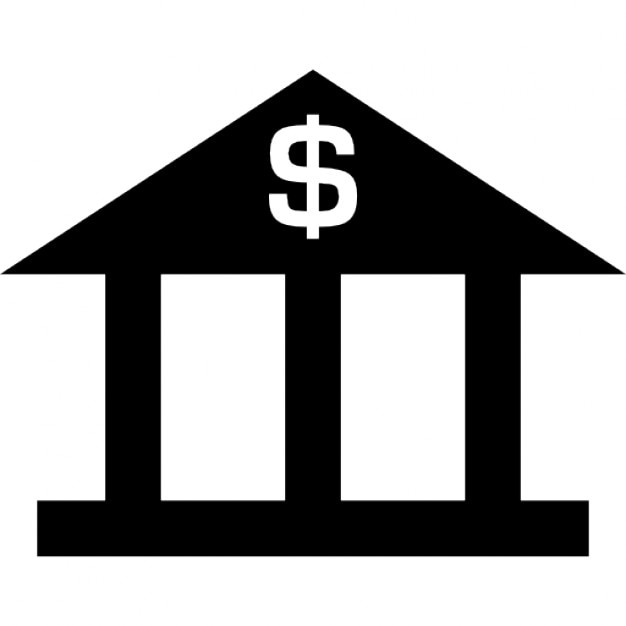 Bank with dollar sign Icons | Free Download